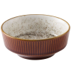 Churchill Cinnamon Brown Barley White Kochi Shallow Bowl 9oz (Pack 12)