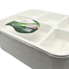 Bagasse Disposable Thali Plate 5 Comp. (Pack 50)