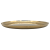 Brass Plated Hammered Round Plate / Platter 13" / 33cm