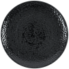 Churchill Homespun Chroma Black Evolve Coupe Plate 10.25" (Pack 12)