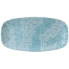 Churchill Aquamarine Med Tiles Chefs Oblong Plate 13.88x7.38" (Pack 6)