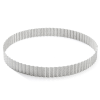 Stainless Steel Straight Perforated Tart Ring 5.5 x 3.5cm