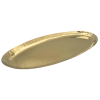 Brass Plated Hammered Oval Platter 41 x 18cm