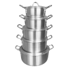 Aluminium Cooking Pot Casserole and Lid 22cm, 5 Litres