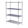 Chrome Shelving 4 Tier w150 x d30 x h180cm