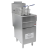 Hamoki GF120 Free Standing Commercial Gas Fryer Single Tank, 2 Baskets