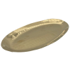 Brass Plated Hammered Oval Platter 25 x 12.5cm