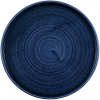 Churchill Stonecast Plume Ultramarine Walled Plate 10.25" (Pack 6)