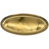 Brass Plated Hammered Oval Platter 41 x 18cm