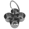 Stainless Steel 4 Cups Pickle Stand No 2 (6.5x5cm)