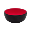 Melamine Black Pink Serving Bowl 16.5cm