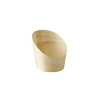 Disposable Serving Pieces Wood Angled Cone, Natural, 5.5x6.5cm (Pack 50)