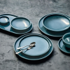 Schonwald Shiro Petrol Blue Flat Coupe Plate 21cm (Pack 12)