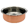 Copper Plated Hammered Handi 13.5cm