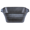 Cast Iron Effect Square Bowl 14.3 x 12.5 x 5.6cm