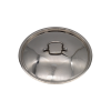 Stainless Steel Tri Ply Karahi with Lid 28cm