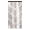 JVL Provence Bamboo Beaded Door Curatin Chevron