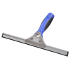 Rubber Grip Satinless Steel Squeegee 12"