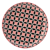 Cadiz Red & Black Plate 8"