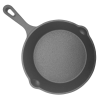 Round Cast Iron Skillet Frying Pan 8" with Long Handle