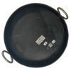 Round Black Iron Karahi 26" with Straight Sides 4" High