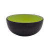 Melamine Black Green Serving Bowl 16.5cm