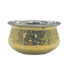 Brass Plated Hammered Mini Handi Ramekin 7cm x 4cm