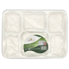 Bagasse Disposable Thali Plate 6 Comp. (Pack 25)