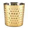 Gold Plated Hammered Serving Cup 8.5 x 8.5cm