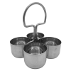 Stainless Steel 4 Cups Pickle Stand No 2 (6.5x5cm)