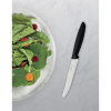 Tramontina Black Handle Rounded Tip Multipurpose Kitchen Knife Set (Pack 6)