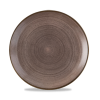 Churchill Stonecast Raw Brown Evolve Coupe Plate 11.25"