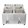 Mercury 2 x 8Ltr Twin Tank Electric Fryer 2.9kW x 2