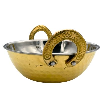 Brass Hammered Double Wall Karahi Balti Dish 14.5cm