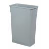 Grey Two Handled Slim Recycling Bin 50.7 x 27.2 x 75.6 cm 87 litres