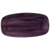 Churchill Stonecast Patina Deep Purple Chefs Oblong Plate 13.88x7.38" (Pack 6)