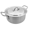 Aluminium Cooking Pot Casserole and Lid 28cm, 10.5 Litres