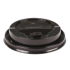 Reclosable Black Domed Sip-Thru Lid to fit 8oz Cup (Pack 50) [1000]