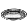 Stainless Steel Hammered Double Wall Oval Serving Dish 21cm