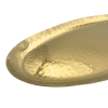 Brass Plated Hammered Oval Platter 41 x 18cm