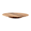 Wooden Baroque Large Revolving Platter In Rustic Acacia 365 x 37mm