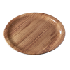 Melamine Teakwood Dinner Plate 28cm