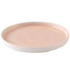 Churchill Stonecast Canvas Coral Walled Plate 10.25" (Pack 6)