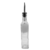 Glass Square Oil Bottle with Pourer 8oz