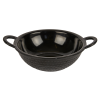 Melamine Dotted Karahi Black 7"