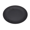 Melamine Hammered Black Dinner Plate 23cm