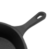 Round Cast Iron Skillet Frying Pan 8" with Long Handle