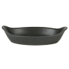 Rustico Carbon Oval Eared Dish 25cm