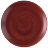 Churchill Stonecast Patina Red Rust Evolve Coupe Plate 10.25" (Pack 12)