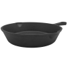 Round Cast Iron Skillet Frying Pan 8" with Long Handle